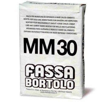 Fassa MM30 Argamassa Ciment�cia para Alvenaria Cinza 25Kg